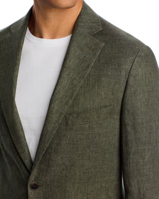 D&eacute;lav&eacute; Linen Slim Fit Suit Jacket