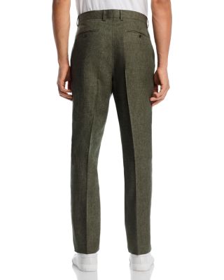 D&eacute;lav&eacute; Linen Slim Fit Suit Pants