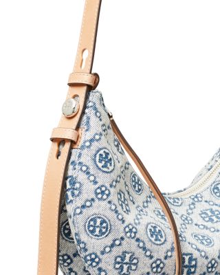 Romy Half Moon Denim Shoulder Bag