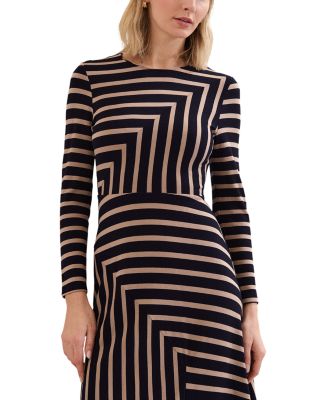 Mia Striped Midi Dress