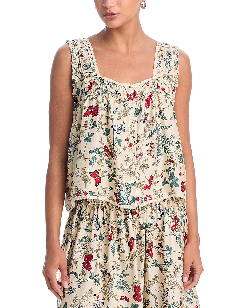 The Great. Victorian Pleat Tank Top