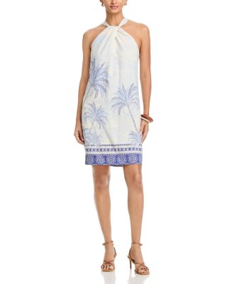 Palm Paradise Halter Dress