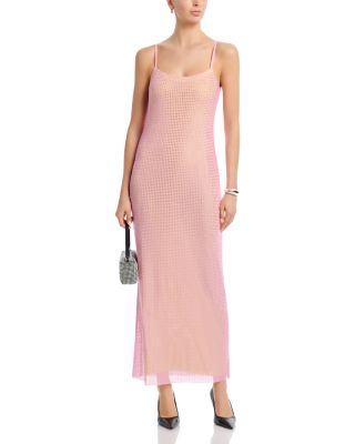 Crystal Embellished Low Back Dress