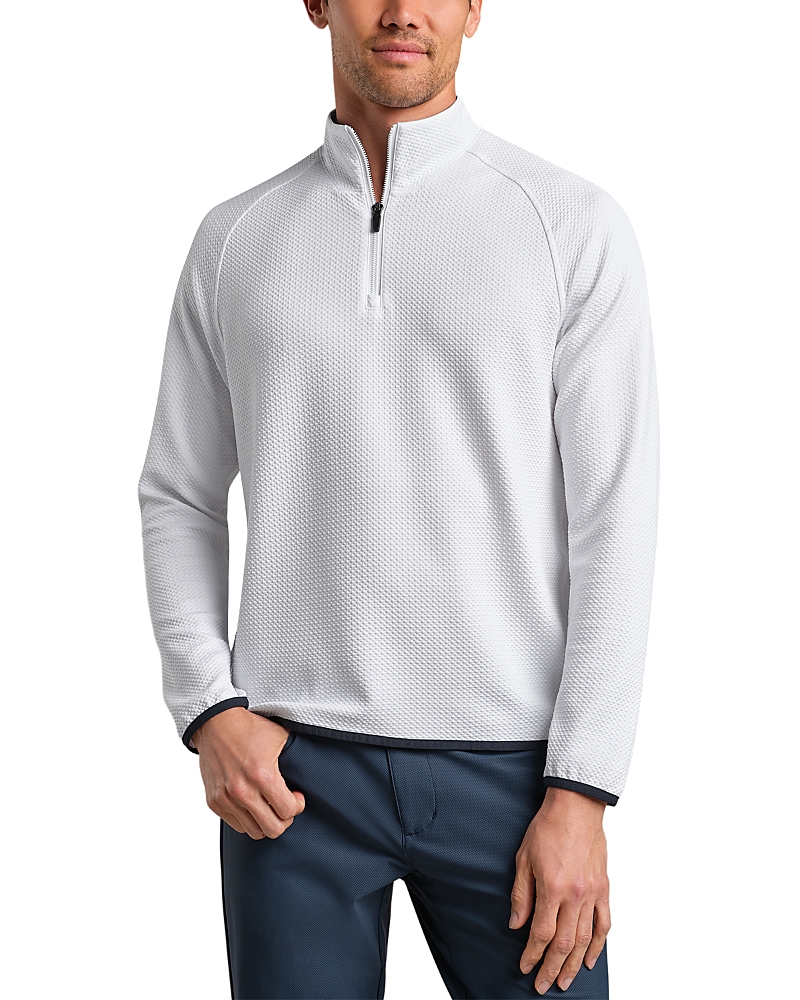 Rhone Founders Textured Quarter-Zip Golf Sweater