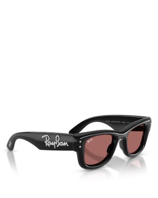 Wayfarer Puffer Square Sunglasses, 47mm