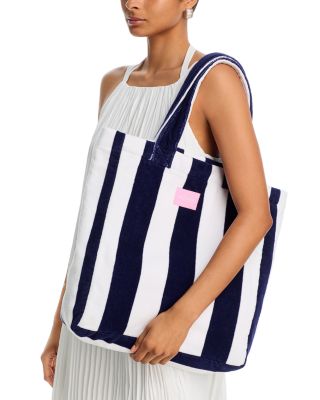 Striped Terry Beach Tote - Exclusive