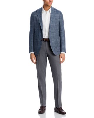 Regular Fit Basketweave Soft Jacket