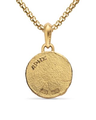 Men's Ares Amulet in 18K Yellow Gold, 23.8mm 