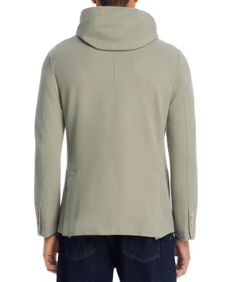 Cotton Pique Jersey Jacket & Removable Hood