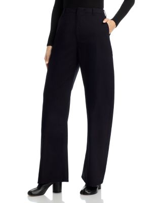 Cotton Barrel Leg Pants