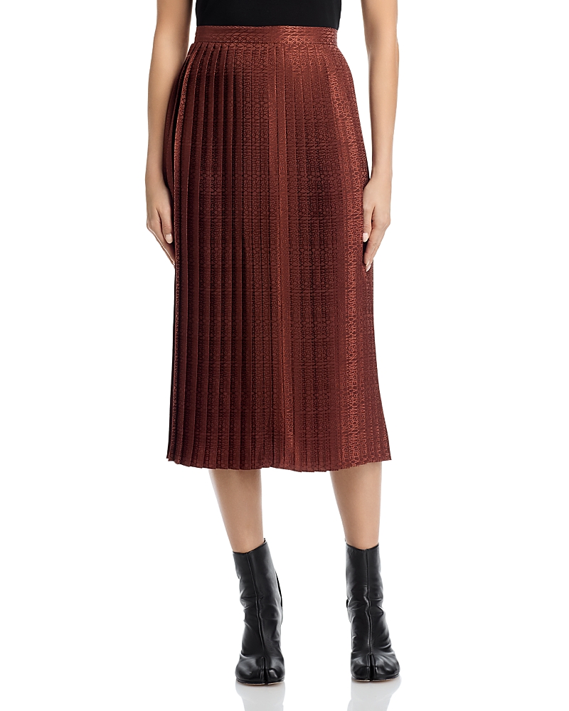 MM6 Maison Margiela Jacquard Pleated Monogram Skirt