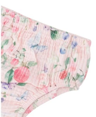 Girls' Cotton Muslin Dress and Bloomer Printed Berries Set - Baby