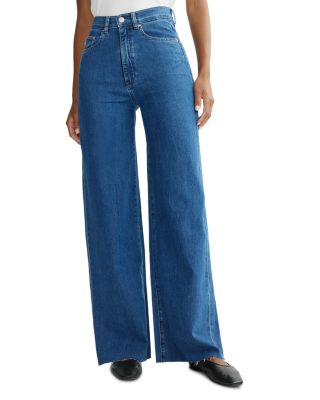 Hepburn High Rise Wide Leg Jeans in North Beach