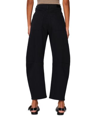 Bilie Easy Barrel High Rise Jeans in Navy Marine