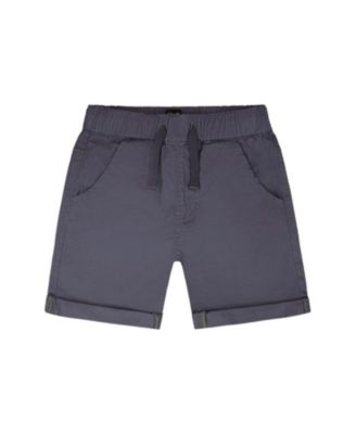 Boys' Folded Hems Stretch Twill Shorts - Little Kid