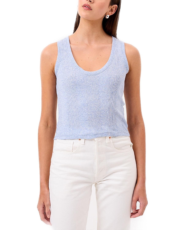 Goldie Lewinter Variegated Rib Crop Tank Top