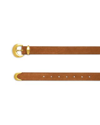 Women's Lucie Domed Buckle Suede Belt