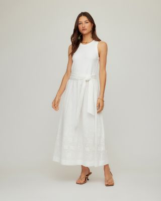 Seline Contrast Midi Dress