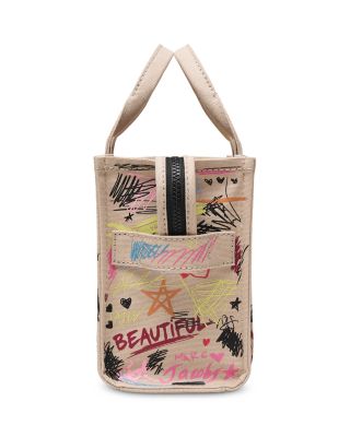 The Punk Scribble Canvas Small Tote Bag