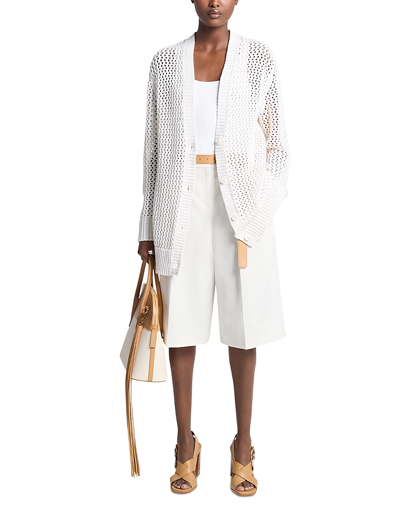 Michael Kors Collection Open Knit Cardigan