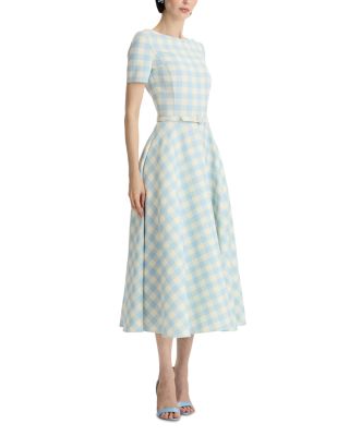 Short Sleeve Gingham Dress