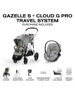 Gazelle S Stroller + Cloud G Pro Travel