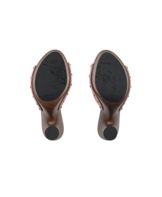  Women's Check Suede Potter Mules