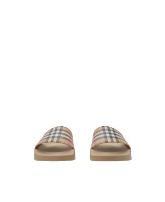 Women's Check Slides