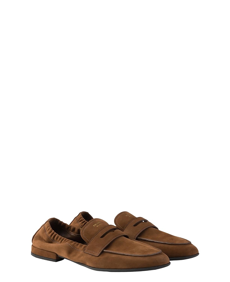 Prada Women's Shuffle Nubuck Leather Loafers