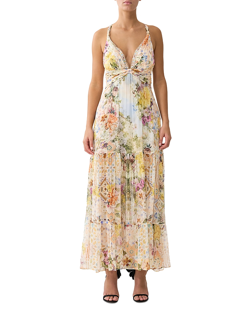 Camilla Silk Embellished Dress