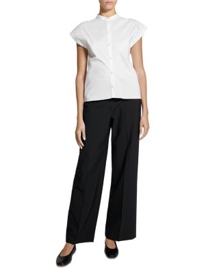 Cap Sleeve Shirt in Good Poplin