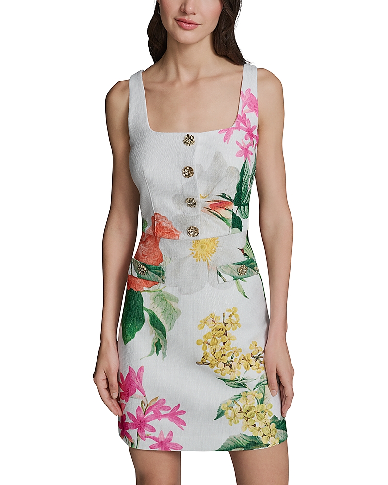 Karl Lagerfeld Paris Square Neck Sheath Dress