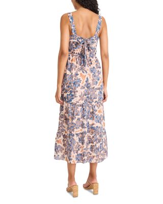 Printed Sleeveless Tank Midi  Dress