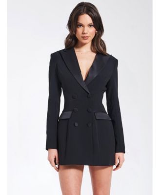  Calista Stretch Crepe Blazer Dress