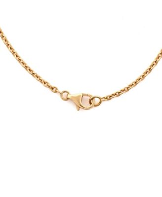  Pure Alhambra Pendant Necklace 18K Gold and Mother of Pearl, 16.25"