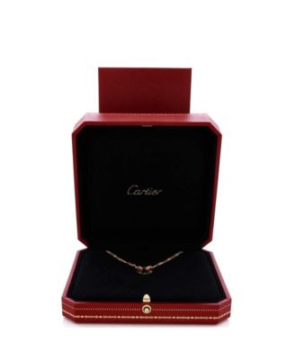  2 Diamonds Love Pendant Necklace 18K Rose Gold and Diamonds, 16"