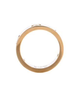  Love 3 Diamonds Band Ring 18K Gold with Diamonds