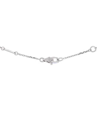  Mini Frivole Pendant Necklace 18K White Gold and Diamond, 0.6"