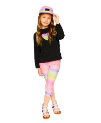 Girls' Organic Cotton Elastic Waist Slim Fit Jersey Capri - Little Kid
