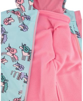 Girls' 3-in-1 Two-Piece Mid-Season Outerwear with Solid Pants Set - Little Kid