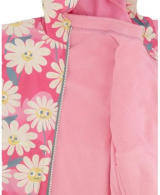 Girls' 3-in-1 Two-Piece Mid-Season Outerwear with Solid Pants Set - Little Kid