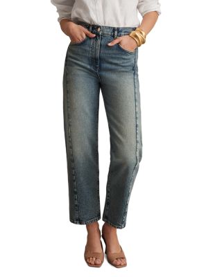 Molly Barrel Leg Jeans in Mid Blue