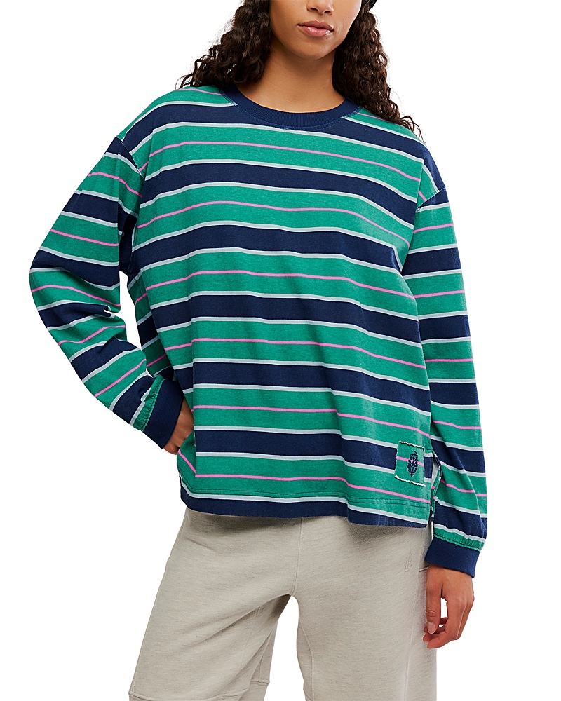Free People Printed Hustle Layer T-shirt In Pattern