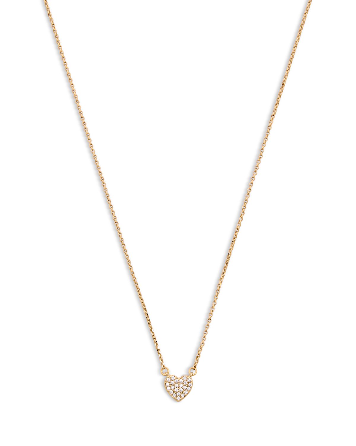 kate spade new york Yours Truly Pave Heart Mini Pendant Necklace