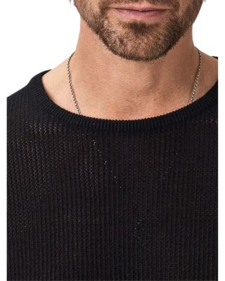 Montclair Long Sleeve Mesh Crewneck Sweater