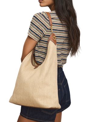 Jour Raffia Shoulder Bag 