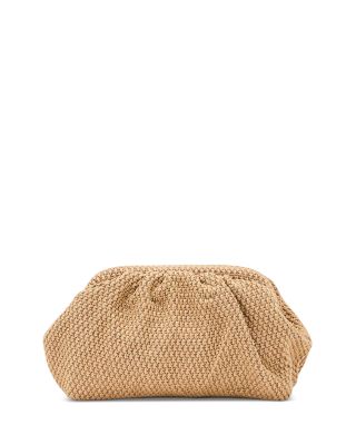 Georgia Woven Ruched Clutch