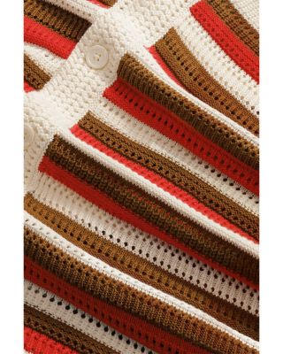 Stripe Cardigan Shirt