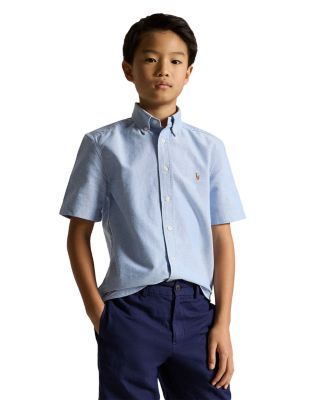 Boys' Cotton Oxford Short Sleeve Shirt - Big Kid