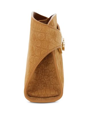 Hug Mini Embossed Suede Crossbody